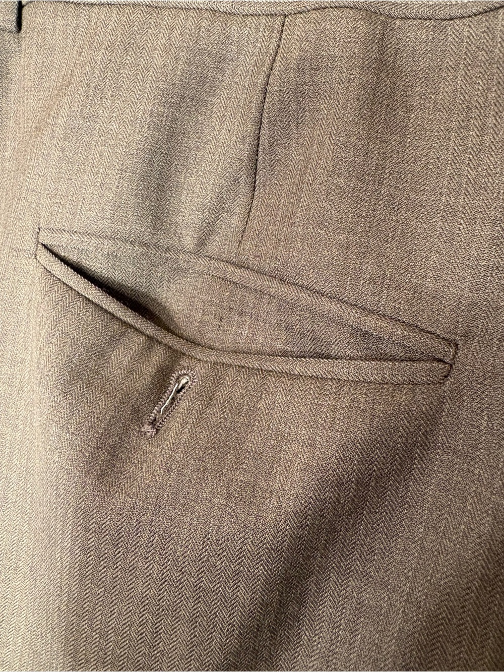 Joseph Abboud Brown Dress Pants with Contrast Trim - Picture 9 of 9